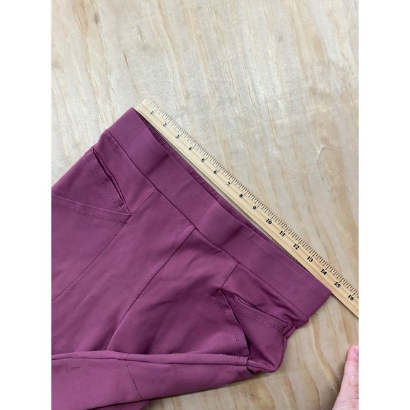 Betabrand Womens Journey Dress Pant Yoga Pants Mauve Plum Cropped W1595-HWR L - Picture 7 of 7